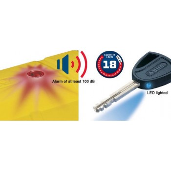 Замок с сигнализацией ABUS 8077 GRANIT DETECTO X-PLUS yellow